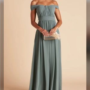 BIRDY GRAY - Grace Convertible Dress in chiffon Sea Glass